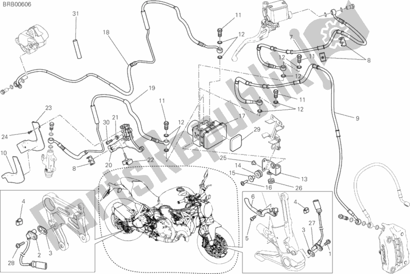 Todas las partes para Sistema Antibloqueo De Frenos (abs) de Ducati Monster 821 Thailand 2020